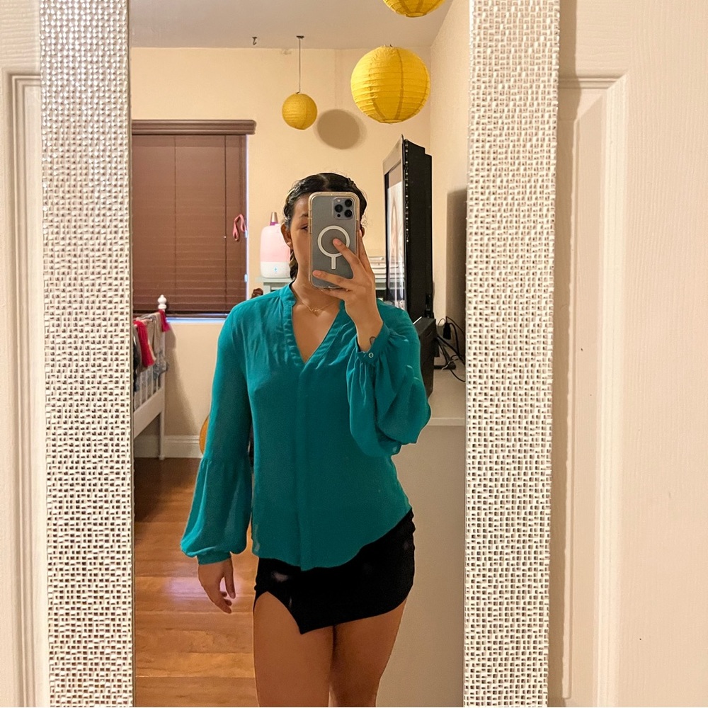 Teal Blouse